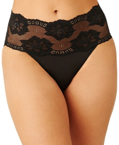 Shop Wacoal Women's Light & Lacy Hi-cut Brief Underwear 879363 In Black