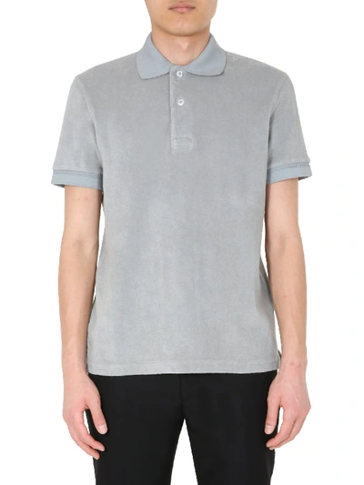 Shop Tom Ford Regular Fit Polo In Grigio