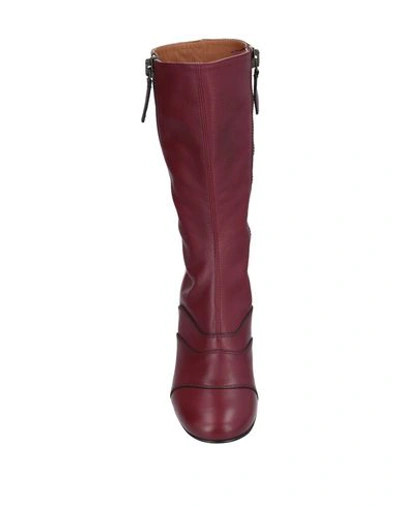 Chloé Boots In Maroon