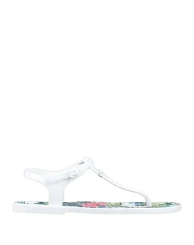 Shop Ea7 Flip Flops In White