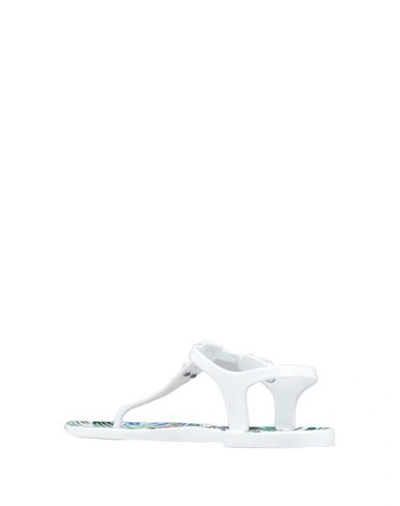 Shop Ea7 Flip Flops In White