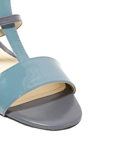 Shop Tod's Sandals In Pastel Blue
