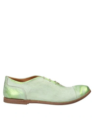 Shop Savio Barbato Laced Shoes In Green