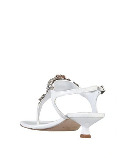 Shop Le Capresi Toe Strap Sandals In White