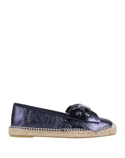 Shop Pollini Espadrilles In Dark Blue