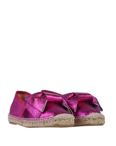 Shop Pollini Espadrilles In Fuchsia