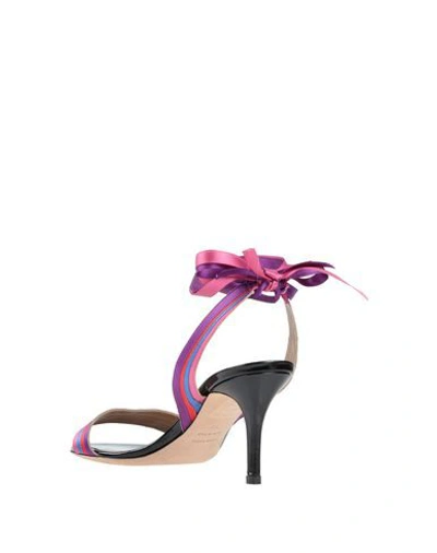 Shop Le Capresi Sandals In Purple