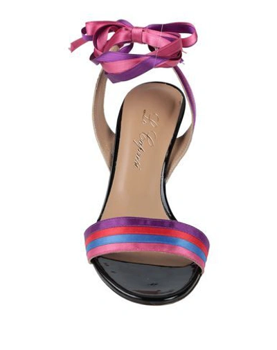 Shop Le Capresi Sandals In Purple