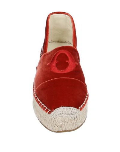 Shop Ottod'ame Espadrilles In Brick Red