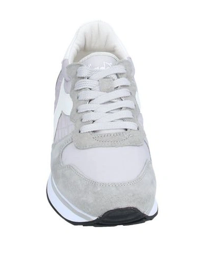 Shop Diadora Heritage Woman Sneakers Light Grey Size 9.5 Soft Leather, Textile Fibers