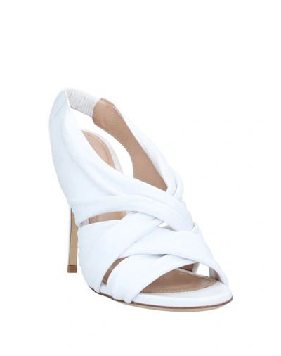 Shop Aldo Castagna Woman Sandals White Size 8 Calfskin