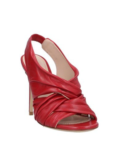 Shop Aldo Castagna Sandals In Maroon