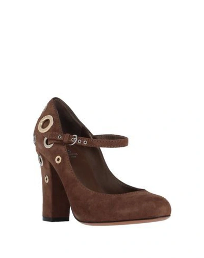 Shop Moschino Cheap And Chic Pump In Brown