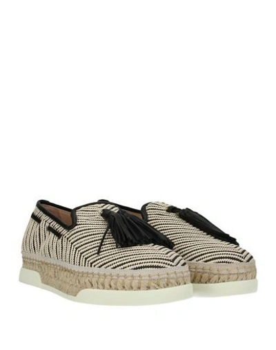 Shop Tod's Woman Espadrilles Ivory Size 5.5 Soft Leather, Textile Fibers In White