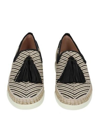 Shop Tod's Woman Espadrilles Ivory Size 5.5 Soft Leather, Textile Fibers In White