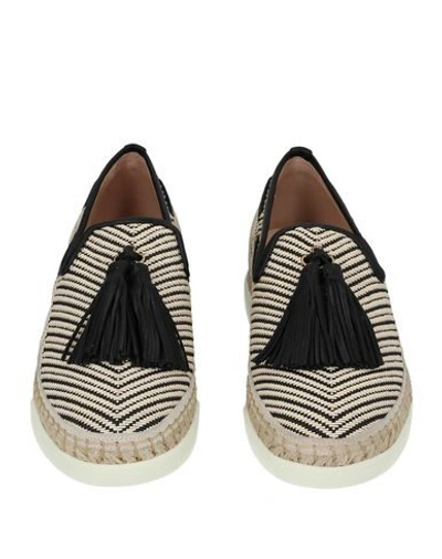 Shop Tod's Woman Espadrilles Ivory Size 5 Soft Leather, Textile Fibers In White