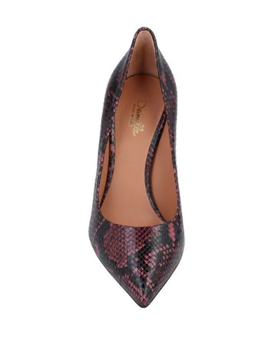 Shop Deimille Pump In Maroon