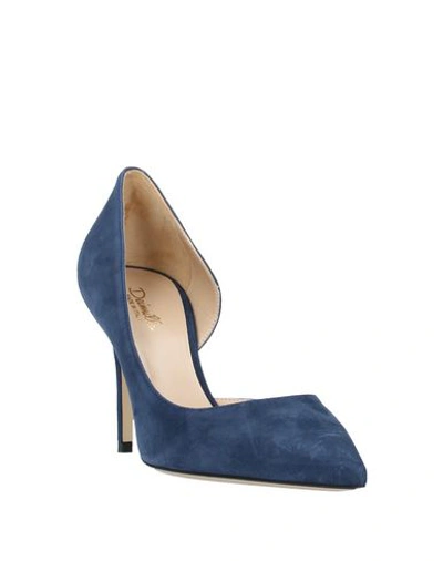 Shop Deimille Pumps In Slate Blue