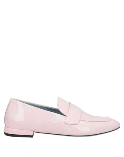 Shop Chiara Ferragni Woman Loafers Pink Size 8 Textile Fibers