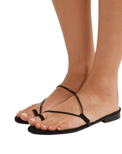 Shop Emme Parsons Toe Strap Sandals In Black