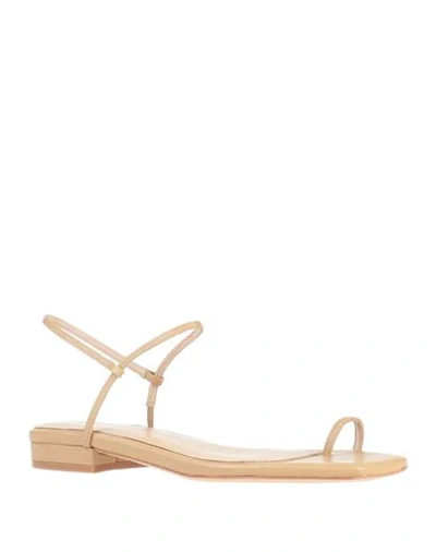 Shop Studio Amelia Toe Strap Sandals In Beige