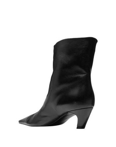 Shop Khaite Woman Ankle Boots Black Size 7 Soft Leather