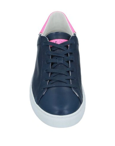 Shop Crime London Woman Sneakers Midnight Blue Size 10 Soft Leather