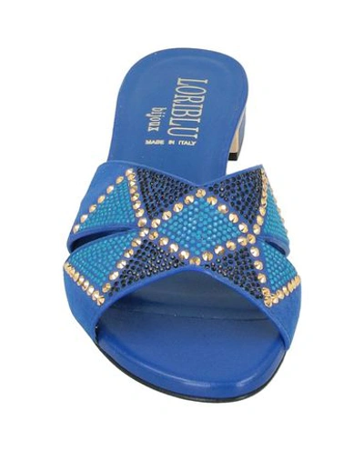 Shop Loriblu Sandals In Bright Blue