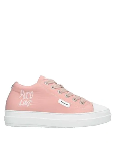 Shop Ruco Line Rucoline Woman Sneakers Pink Size 7 Textile Fibers, Soft Leather