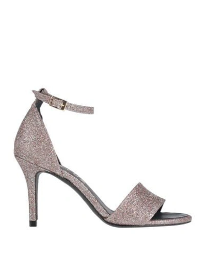 Shop Gestuz Sandals In Platinum