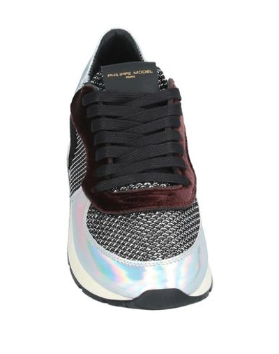 Philippe Model Sneakers In Silver