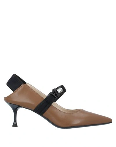 Shop Alberto Gozzi Pump In Brown