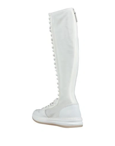 Emporio Armani Knee Boots In White