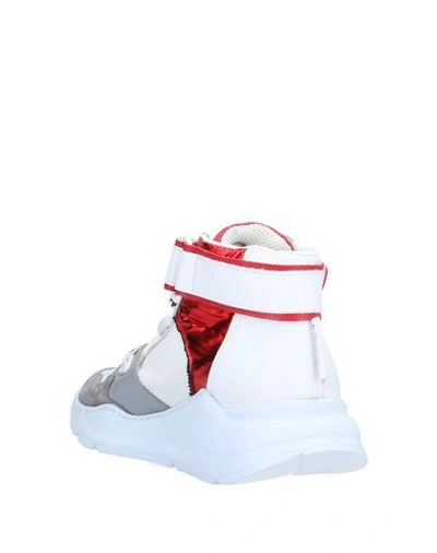 Shop Leather Crown Sneakers In White