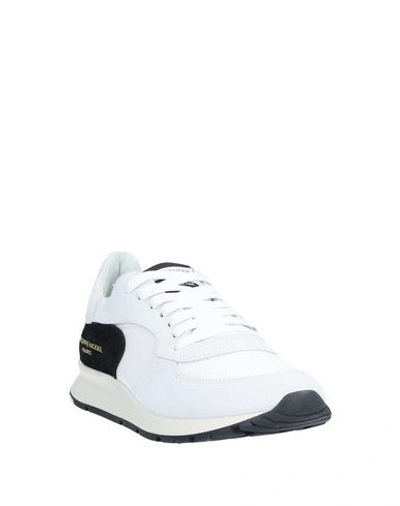 Shop Philippe Model Woman Sneakers White Size 7 Soft Leather, Textile Fibers