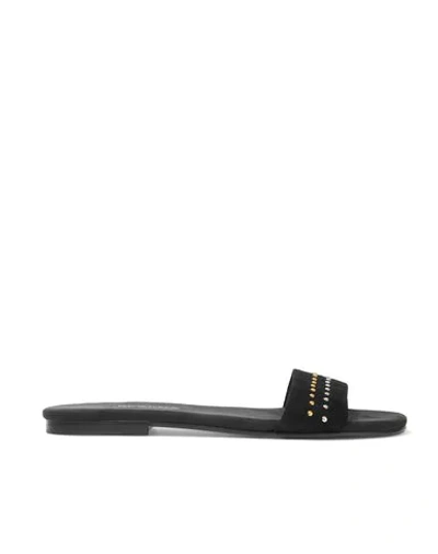 Shop Newbark Toe Strap Sandals In Black