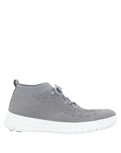 Shop Fitflop Woman Sneakers Grey Size 7 Textile Fibers