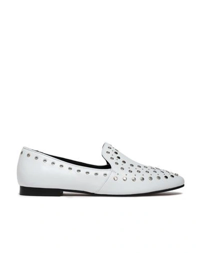 Shop Sandro Loafers In White