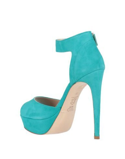 Shop Wo Milano Sandals In Turquoise