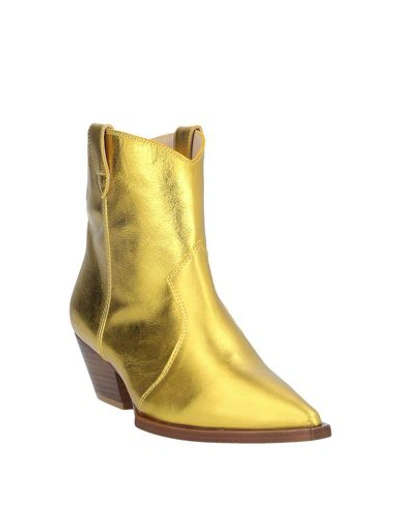 Shop Ras Ankle Boots In Gold