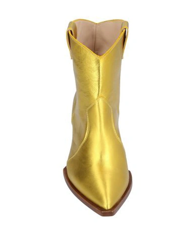 Shop Ras Ankle Boots In Gold