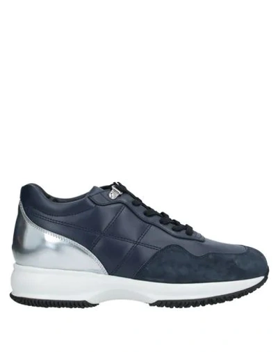 Shop Hogan Sneakers In Dark Blue