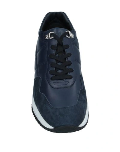 Shop Hogan Sneakers In Dark Blue
