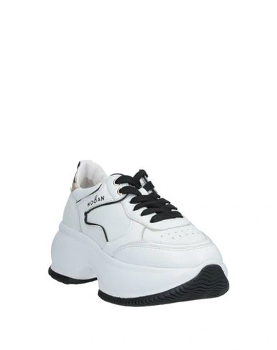 Hogan Maxi I Active Leather Sneakers In White