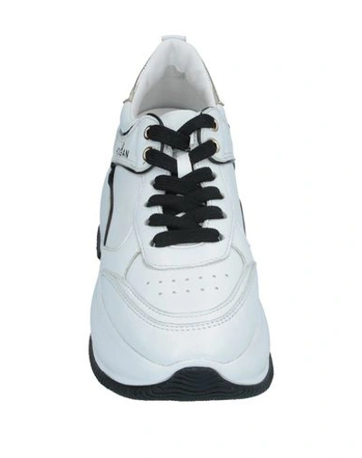 Hogan Maxi I Active Leather Sneakers In White