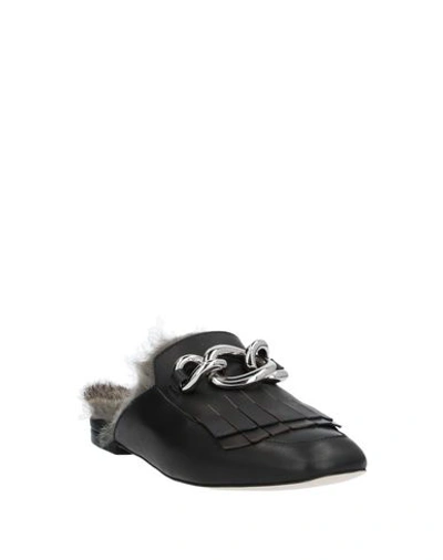 Shop Jeffrey Campbell Woman Mules & Clogs Black Size 7 Soft Leather