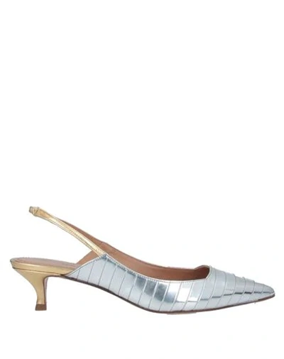 Shop Pura López Pump In Silver