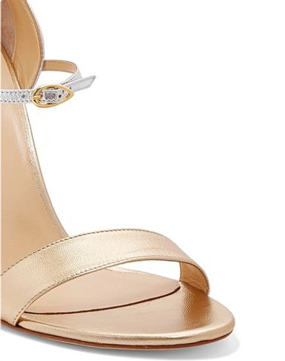 Shop Jennifer Chamandi Sandals In Gold