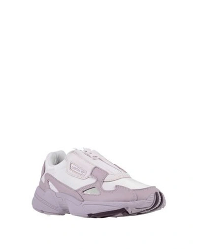 Shop Adidas Originals Woman Sneakers Lilac Size 10 Textile Fibers, Soft Leather In Purple