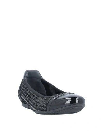 Hogan Woman Ballet Flats Black Size 6 Leather In Black